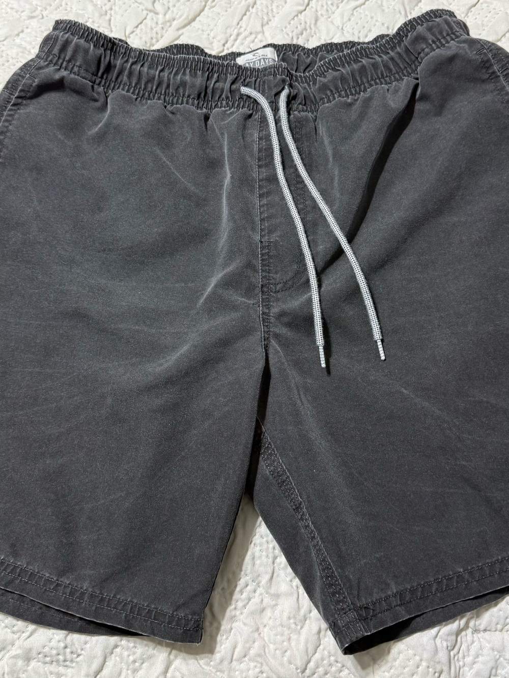 Rip Curl Slate Grey Casual Shorts with Logo Patch